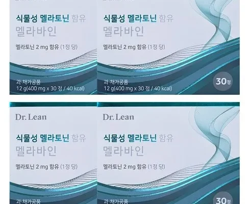 다른 고객님들도 많이 보고 있는 닥터린 식물성 멜라토닌 함유 멜라바인 12개월분 Top8