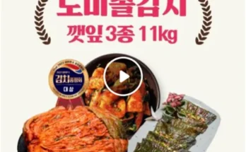 오늘의 원샷원딜 도미솔김치3종세트11kg  베스트 상품